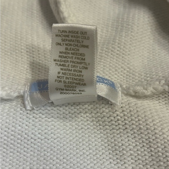 Janie and Jack Layette Knit Baby Hoodie | 3-6 Months | Hippo Embroidery - Picture 4 of 7